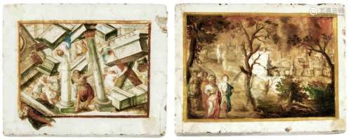 Zwei alttestamentarische Szenen, Italien, um 1700
