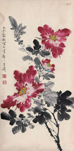 王雪涛 1979年作 牡丹 设色纸本 立轴