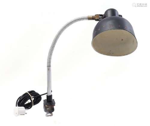 Metal table clamp lamp