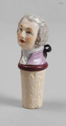 Meissen Figurenkorken "Jüngling mit Zopfschleife"