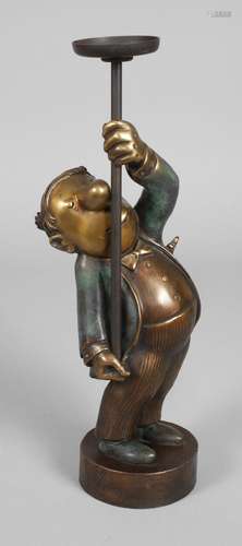 Loriot , "Loriots Kerzenhalter" Bronze