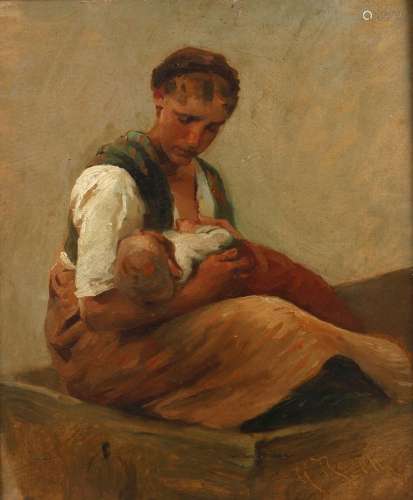 Prof. Karl Raupp, Mutter mit ihrem Kind