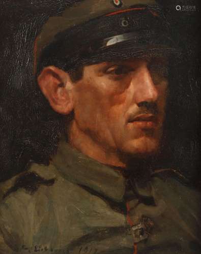 Prof. Franz Eichhorst, Soldatenportrait
