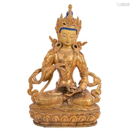 Vajrasattva aus Bronze. TIBET.