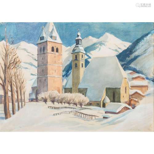 WINKLER, FRED (Maler 20. Jh.), "Kitzbühel im Winter&quo...
