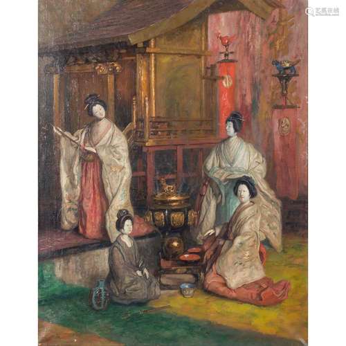 BECKMANN, WILHELM (1852-1942), "Zeremionelles Interieur...