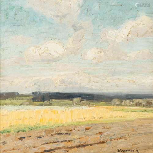 BÖSSENROTH, CARL (1863-1935), "Norddeutsche Landschaft&...