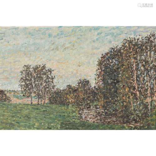 STAMMBACH, EUGEN (1875-1966), "Sommerlandschaft mit Bir...