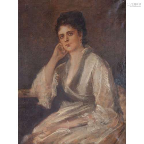 LENBACH, FRANZ von (1836-1904), "Portrait einer jungen ...