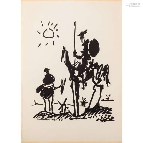 PICASSO, PABLO, nach (1881-1973), "Don Quijote und Sanc...