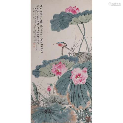 A CHINESE PAINTING, LOTUS