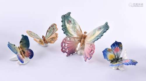 A group of porcelain butterflies Karl Ens