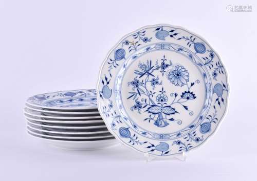 9 dinner plates Meissen