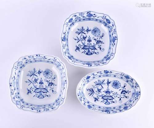 3 bowls Meissen