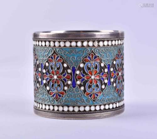Cloisonne napkin ring Russia