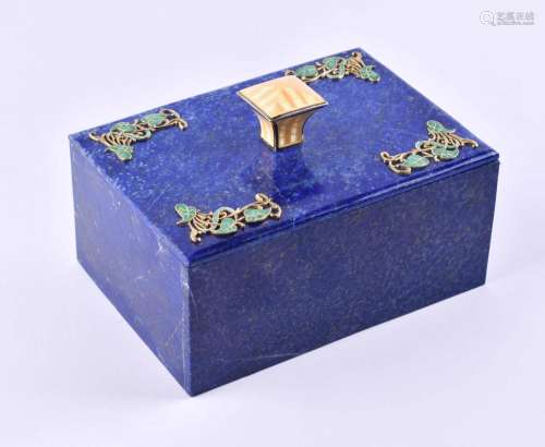 Lapis lazuli lidded box Russia