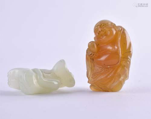 2 jade figures China