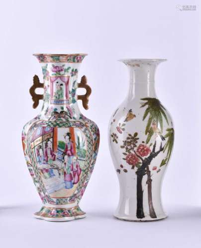 two vases China Qing dynasty