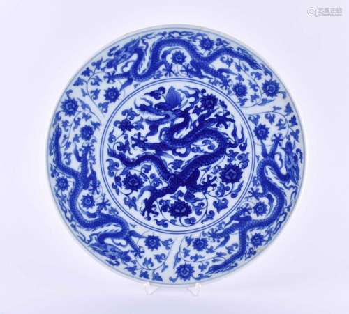 Large plate China Qing dynasty