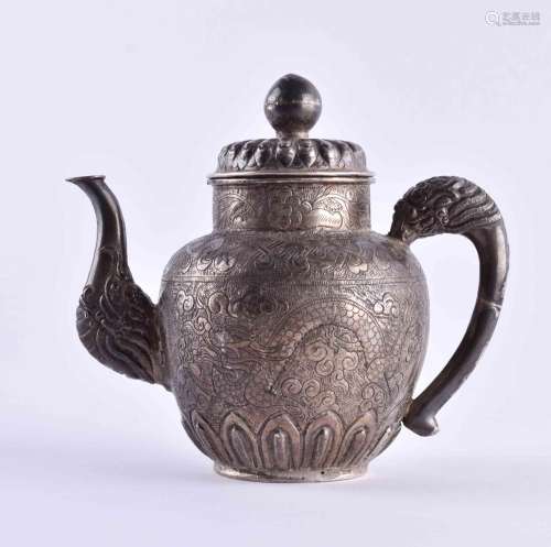 Silver teapot Tibet