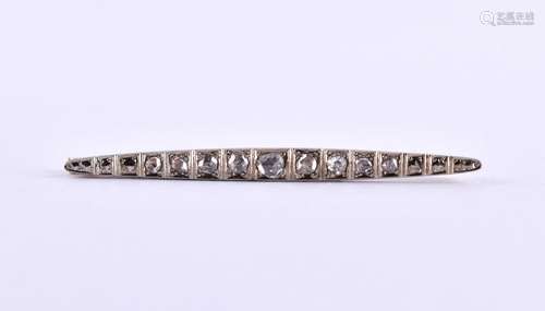 Art Deco stick pin with diamonds around 1920