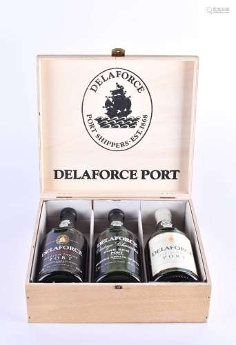 Delaforce port wine set of 3