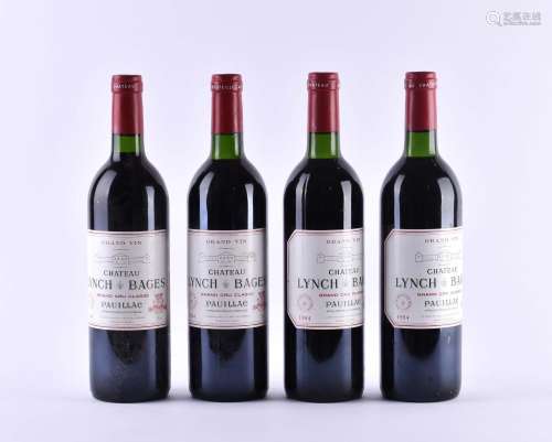 4 bottles Château Lynch-Bages 1984