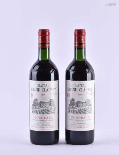 2 bottles Chateau Grand Clauset 1986
