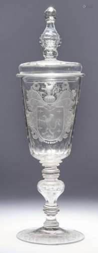 Großer Deckelpokal, Böhmen, 18. Jh.