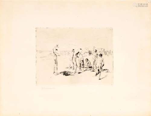 Max Liebermann (Berlin 1847 - Berlin 1935). Boys Swimming at...