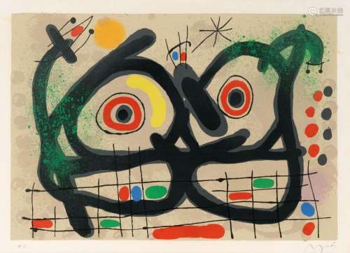 Joan Miró (Barcelona 1893 - Palma de Mallorca 1983). Le Léza...