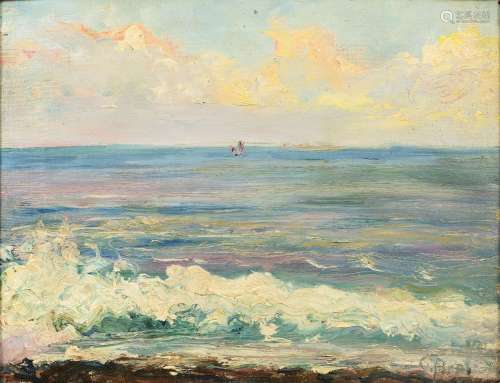 Carl Arp (Kiel 1867 - Jena 1913). Breaking Waves.