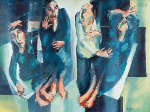 Saad Yagan (Aleppo 1950). Four Figures.