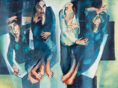 Saad Yagan (Aleppo 1950). Four Figures.