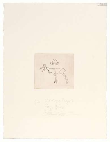 Joseph Beuys (Kleve 1921 - Düsseldorf 1986). Stag and Hat.