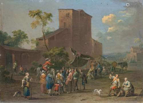 Norbert Grund (Prag 1717 - Prag 1767). Market.