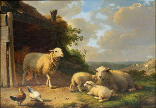 Eugène Verboeckhoven (Warneton 1799 - Brüssel 1881). Sheep i...