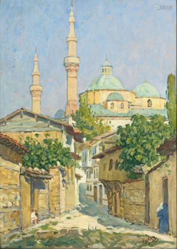 Mehmet Ruhi Arel (Istanbul 1880 - Istanbul 1931). The green ...