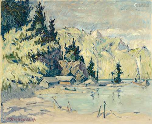 Hans Strohbach (1891 - 1949). Mountain Lake.