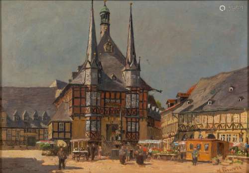 Hans Porwoll (Hamburg 1898 - Hamburg 1984). Wernigerode Town...