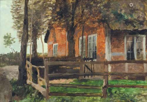 Thomas Herbst (Hamburg 1848 - Hamburg 1915). Farm House.