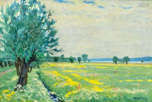 Ernst Eitner (Hamburg 1867 - Hamburg 1955). Landscape near t...