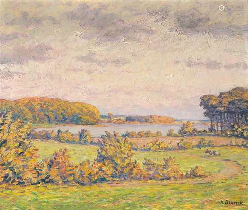 Heinrich Blunck-Heikendorf (Kiel 1891 - Kiel 1963). Landscap...