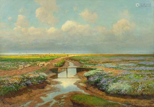 Richard von Hagn (Husum 1850 - Dresden 1933). Blossoming Hol...