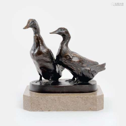 Willy Zügel (München 1876 - Wolkenkopf 1950). A Pair of Duck...