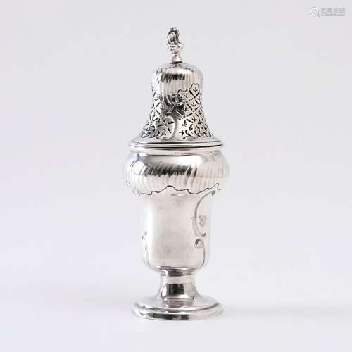 A Rococo Sugar Caster.