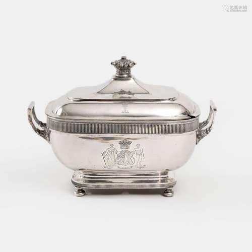 John Emes London, 18th/ 19th cent. A Large George III Tureen...