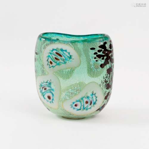A Murano Vase with Abstract Decor.