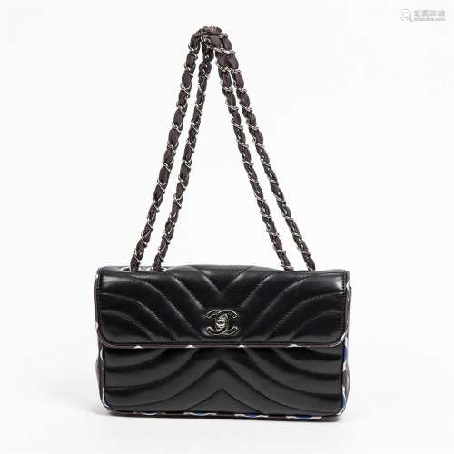 Chanel Vintage Black Lambskin Small Classic Flap