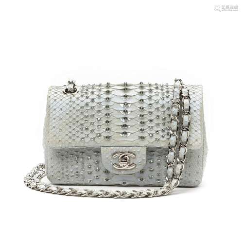 Chanel Limited Edition Grey Python Timeless Mini